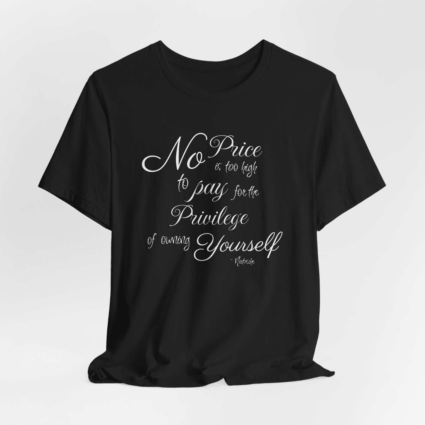 Nietzsche Quote Classic Cotton Tee