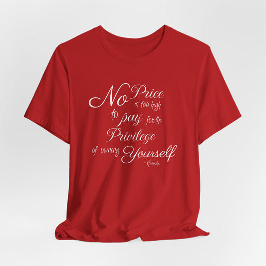 Nietzsche Quote Classic Cotton Tee